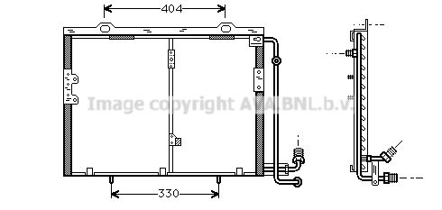 AVA QUALITY COOLING Конденсатор, кондиционер MS5207